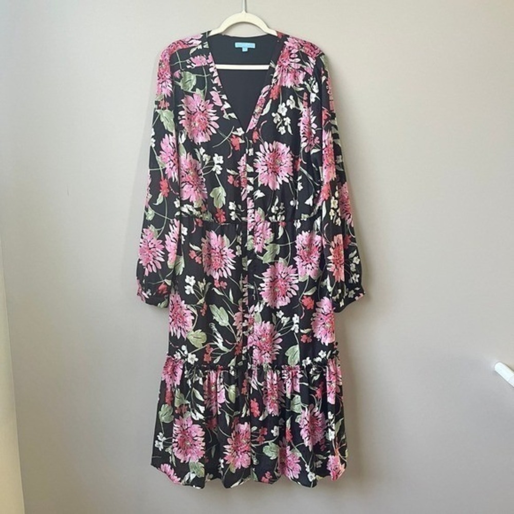 Draper James Dress Women's XXL Floral Maxi Feminine Wedding Guest Shower Classic